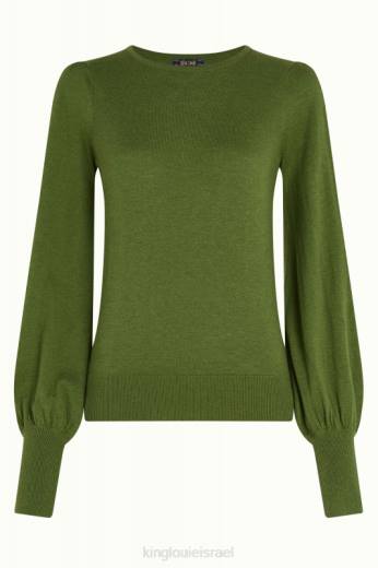 נשים King Louieלבוש HBFR75 פקעת טופ מאיה פוזי ירוק