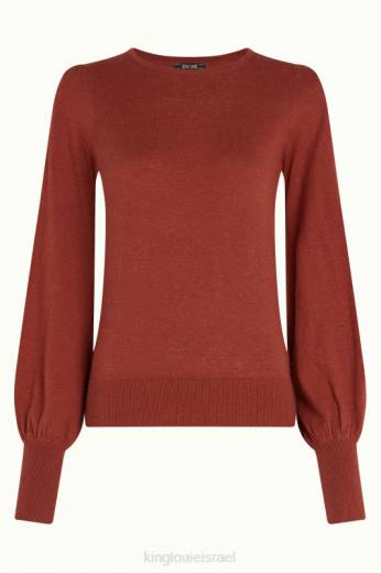 נשים King Louieלבוש HBFR76 פקעת טופ מאיה פטינה חומה