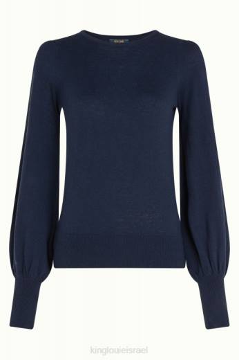 נשים King Louieלבוש HBFR77 פקעת טופ מאיה כְּחוֹל