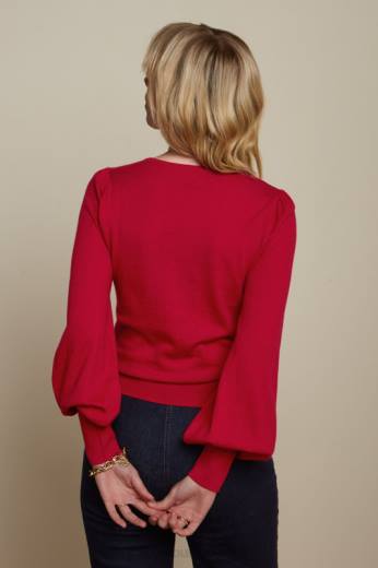 נשים King Louieלבוש HBFR78 פקעת טופ מאיה סמל אדום