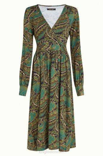 נשים King Louieלבוש HBFR7 שמלת לורטה ונוס כְּחוֹל