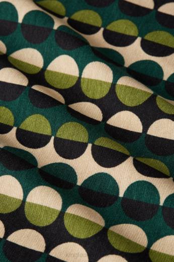 נשים King Louieלבוש HBFR8 שמלת betsy עם צווארון quincy ירוק אורן