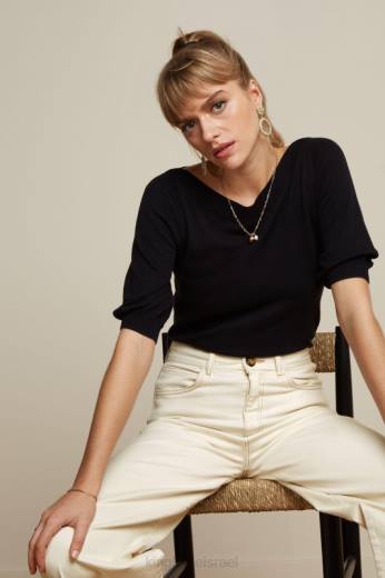 נשים King Louieלבוש HBFR92 גולם עליון קיסוס שָׁחוֹר