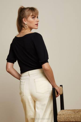 נשים King Louieלבוש HBFR92 גולם עליון קיסוס שָׁחוֹר