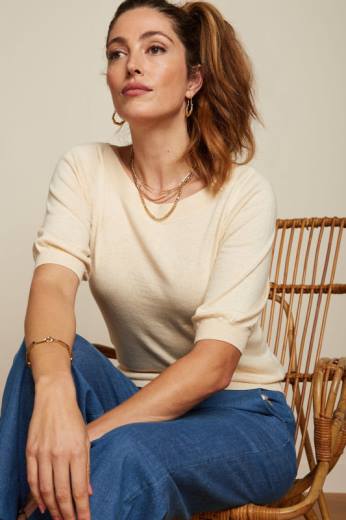 נשים King Louieלבוש HBFR93 גולם עליון קיסוס קרם