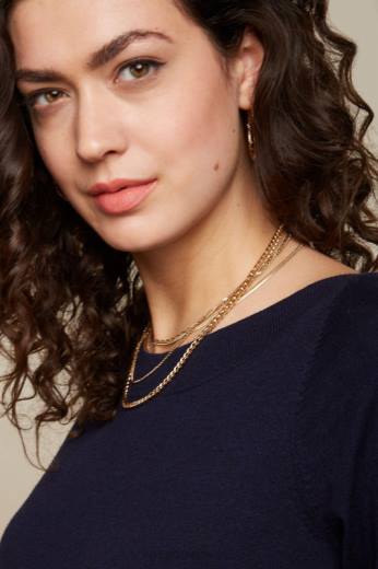 נשים King Louieלבוש HBFR94 גולם עליון קיסוס כְּחוֹל